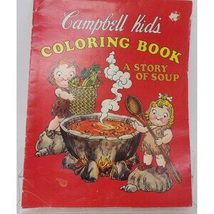 Campbell Kids Coloring Book "A Story of Soup" Unused- ©1976 Campbell Soup Co.